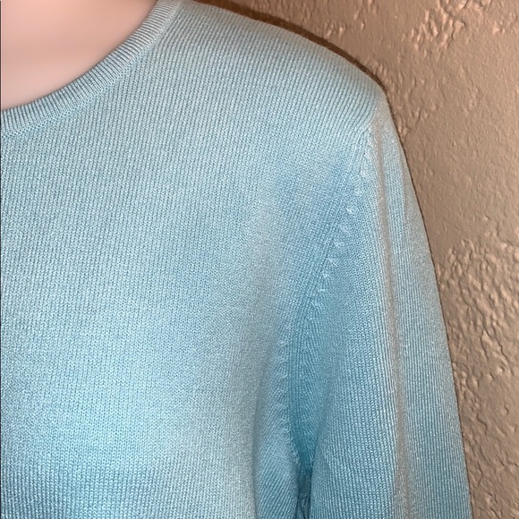New Macy’s cozy yarn angel blue sweater $49 - Picture 7 of 15